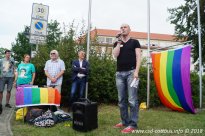 18.06.2018 | Regenbogenfahnenhissung &amp; Ausstellungseröffnung &quot;Queergerecht&quot; LASV Cottbus